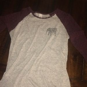 Large Empyre Berry Laced Long Sleeve T shirt